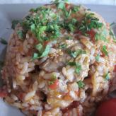 Свинско с ориз и домати (рецепта за тенджера под налягане)