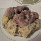 Свински хапки с картофено пюре (рецептата се изпълнява в тенджера под налягане)